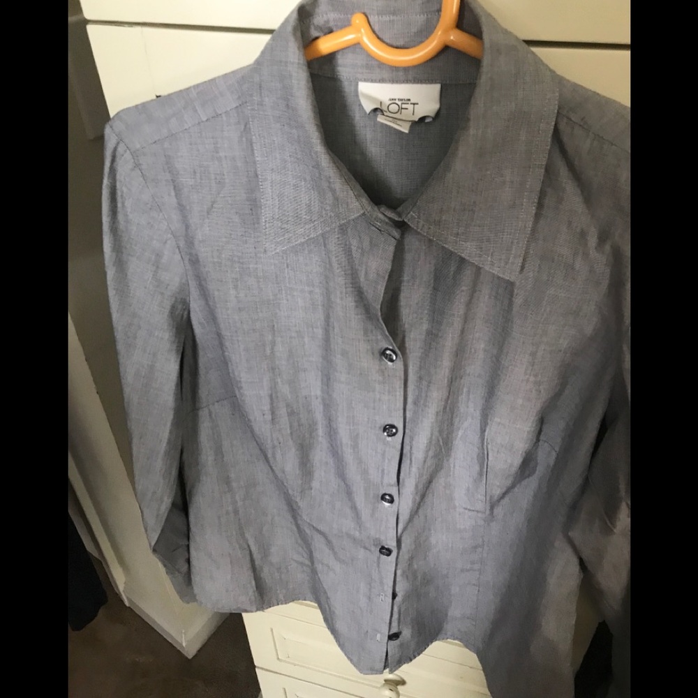 Loft Tailored Button Down Shirt - image 1